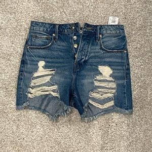 Good American Blue Jean Shorts.